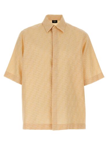 Fendi Beige Linen Men's Blouse - Fendi - Modalova