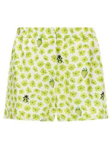 Silk Bermuda Women's Shorts - Versace - Modalova