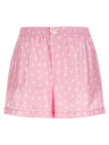 Silk Bermuda Women's Shorts - Moschino - Modalova