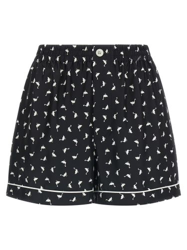 Silk Bermuda Women's Shorts - Moschino - Modalova