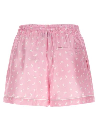 Silk Bermuda Women's Shorts - Moschino - Modalova