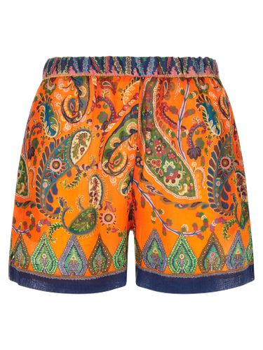 Ramie Bermuda Women's Shorts - Etro - Modalova