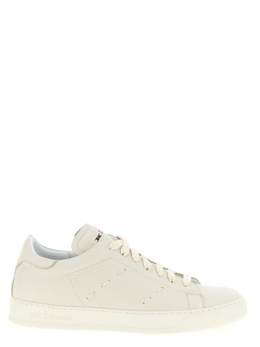 Nubuc Leather Low Top Men's Sneakers - Kiton - Modalova