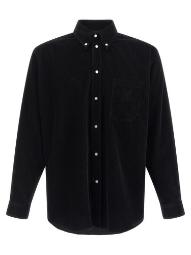 Fendi Black Cotton Men's Blouse - Fendi - Modalova