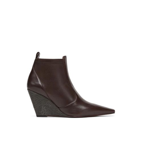 Leather Ankle Women's Boots - Brunello Cucinelli - Modalova