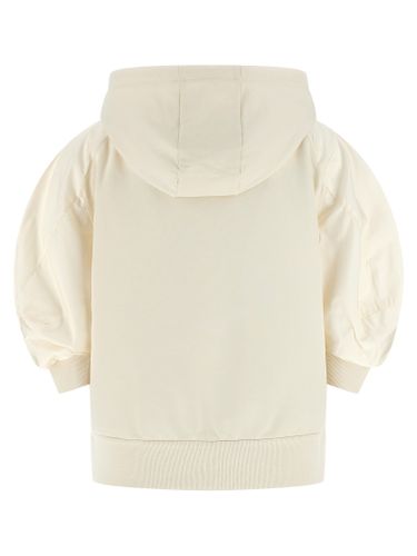 Moncler White Cotton Women's Hoodie - Moncler - Modalova