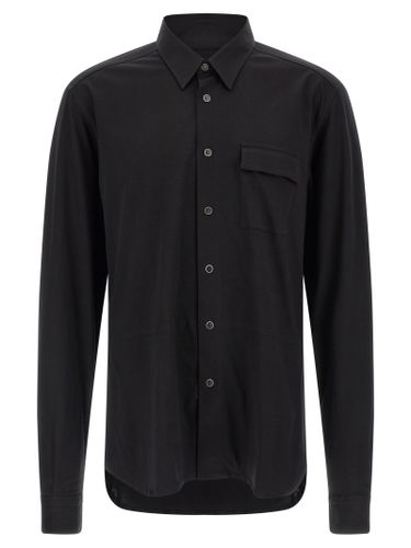 Kiton Black Cotton Men's Blouse - Kiton - Modalova