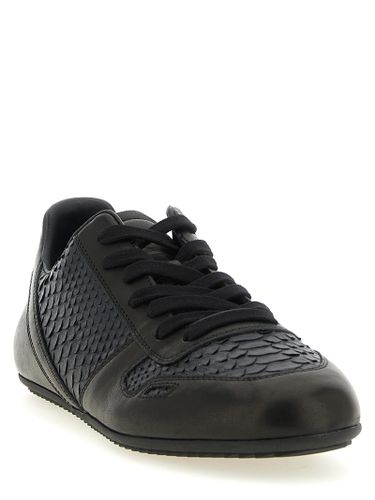 Lamb Leather Low Top Men's Sneakers - Rick Owens - Modalova