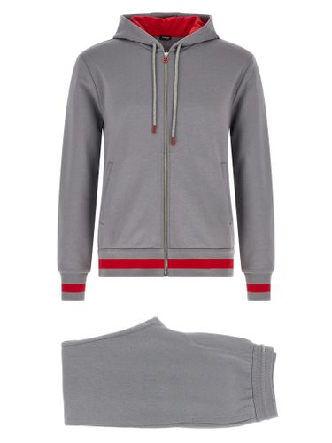 Kiton Gray Cotton Men's Sweatsuit - Kiton - Modalova