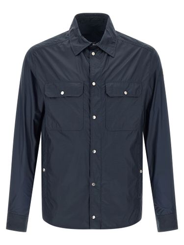 Moncler Blue Polyamide Men's Blouse - Moncler - Modalova