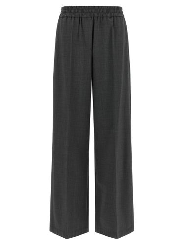 Virgin Wool Flared Women's Pants - Brunello Cucinelli - Modalova
