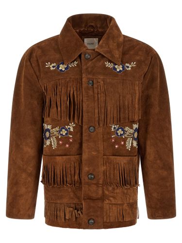 Leather Leather Men's Jacket - FOUND - Modalova