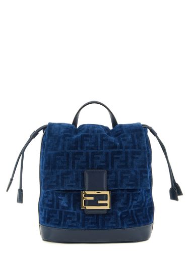 Fendi Blue Cotton Women's Backpack - Fendi - Modalova