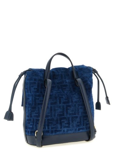 Fendi Blue Cotton Women's Backpack - Fendi - Modalova