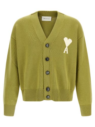 Wool Men's Cardigan - Ami Paris - Modalova