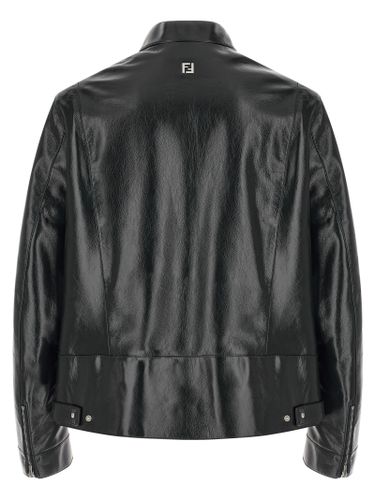 Lamb Leather Leather Men's Jacket - Fendi - Modalova