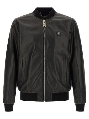 Lambskin Leather Men's Jacket - Philipp Plein - Modalova