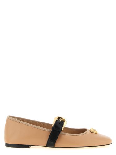 Lamb Leather Ballet Women's Flats - Versace - Modalova