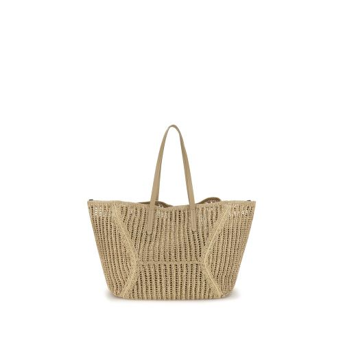Raffia Shoulder Women's Bag - Brunello Cucinelli - Modalova