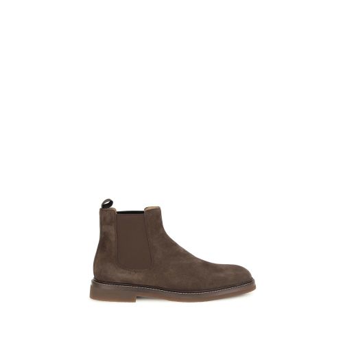 Calf Leather Bos Taurus Chelsea Men's Boots - Brunello Cucinelli - Modalova