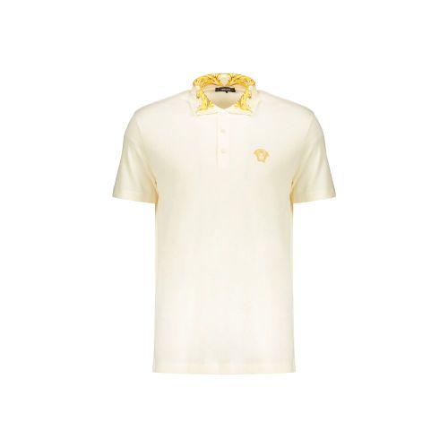Cotton Polo Men's Shirt - Versace - Modalova