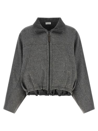 Virgin Wool Full-Length Women's Jacket - Brunello Cucinelli - Modalova