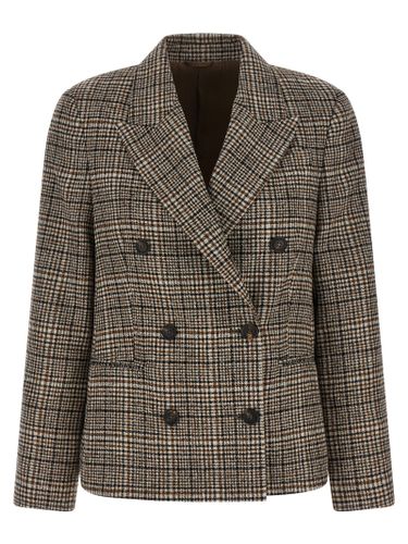 Alpaca Leather Women's Blazer - Brunello Cucinelli - Modalova