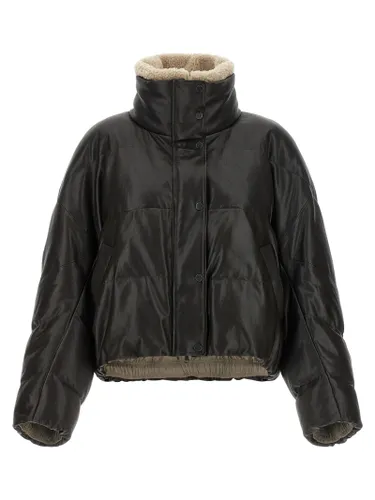 Lamb Leather Leather Women's Jacket - Brunello Cucinelli - Modalova