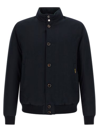 MooRER Blue Wool Men's Bomber - MooRER - Modalova