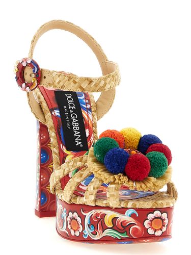 Viscose Stiletto Heel Women's Sandals - Dolce & Gabbana - Modalova