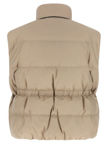 Polyester Sleeveless Women's Jacket - Brunello Cucinelli - Modalova