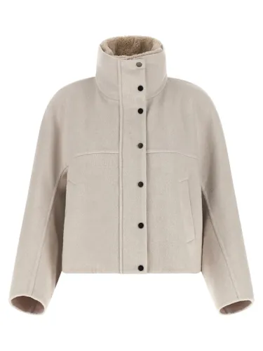 Virgin Wool Women's Coat - Brunello Cucinelli - Modalova