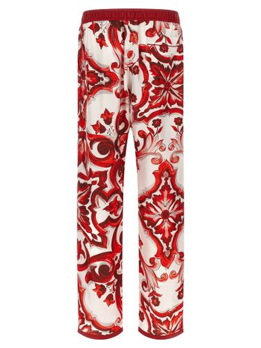 Silk Casual Men's Pants - Dolce & Gabbana - Modalova