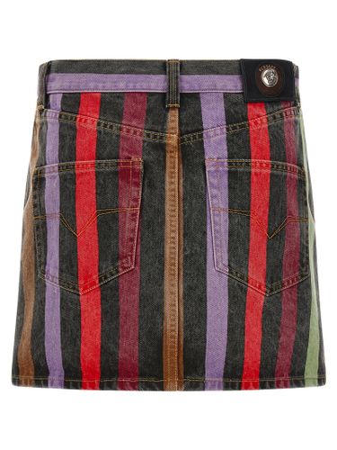 Cotton Long Women's Skirt - Versace - Modalova