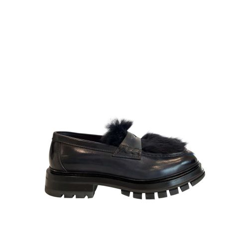 Leather Men Men's Loafer - Santoni - Modalova