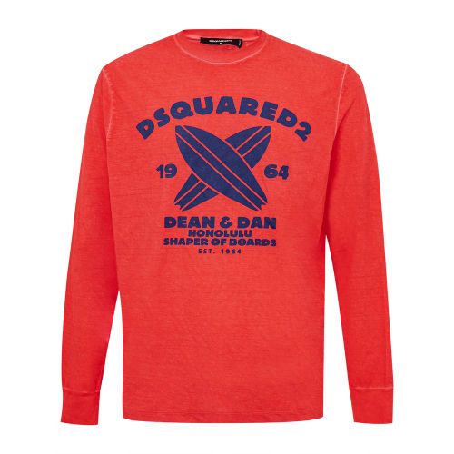 Dsquared² Red Cotton Men's T-Shirt - Dsquared² - Modalova