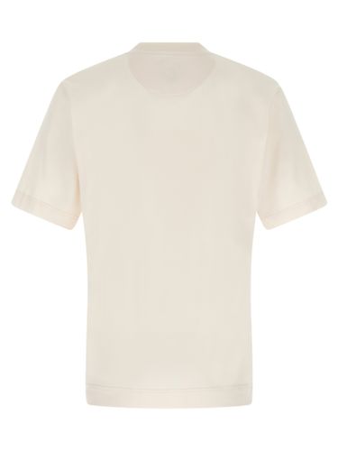 Fendi White Cotton Men's T-Shirt - Fendi - Modalova