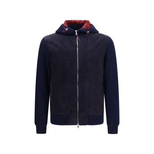 Calf Leather Bos Taurus Full-Length Men's Jacket - Brunello Cucinelli - Modalova