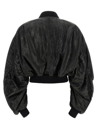 Lamb Leather Leather Women's Jacket - Rick Owens - Modalova
