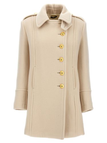 Tom Ford White Wool Women's Coat - Tom Ford - Modalova