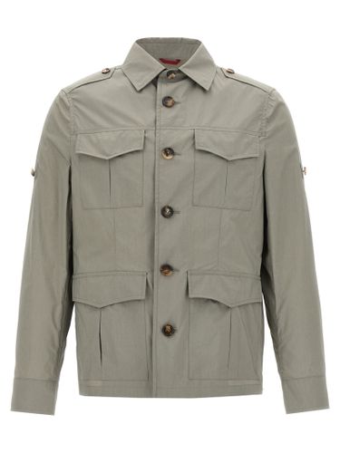 Cotton Shell Men's Jacket - Brunello Cucinelli - Modalova