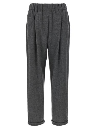 Virgin Wool Casual Women's Pants - Brunello Cucinelli - Modalova