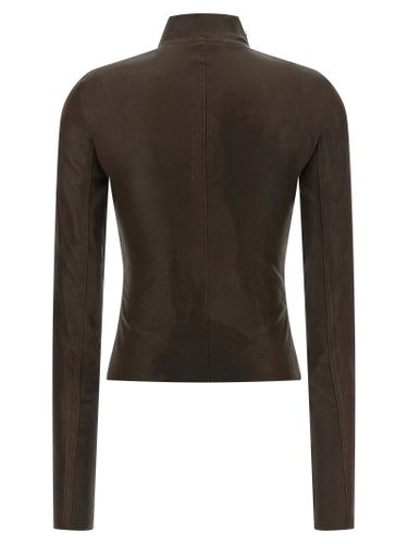 Lamb Leather Leather Women's Jacket - Rick Owens - Modalova