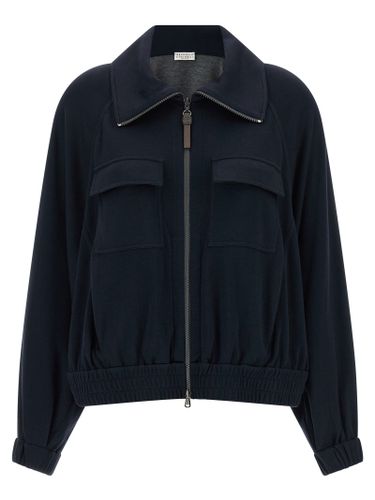 Cotton Women's Bomber - Brunello Cucinelli - Modalova