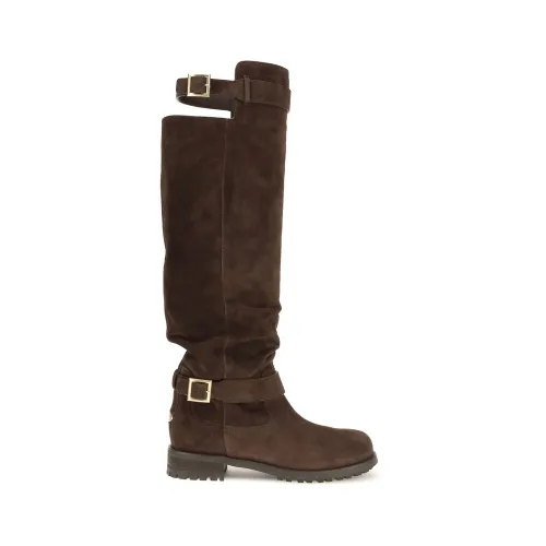 Calf Leather Bos Taurus Lace-Up Women's Boots - Jimmy Choo - Modalova