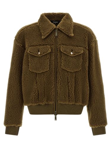 Polyester Full-Length Men's Jacket - Dsquared² - Modalova