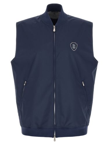 Polyester Sleeveless Men's Jacket - Brunello Cucinelli - Modalova