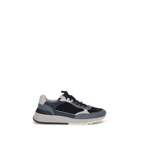 Calf Leather Bos Taurus Athletic Men's Sneakers - Brunello Cucinelli - Modalova