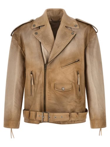 Buffalo Leather Leather Men's Jacket - Golden Goose - Modalova