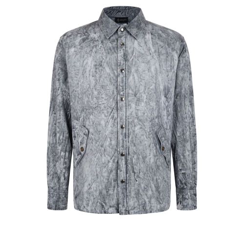 Grey Viscose Men Men's Shirt - Mr&Mrs Italy - Modalova